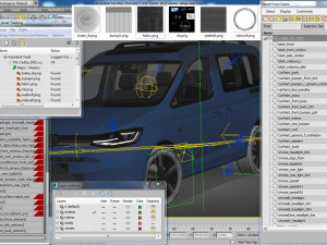 volkswagen caddy life 2021 3D 模型