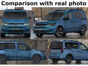 volkswagen caddy life 2021 3D Model