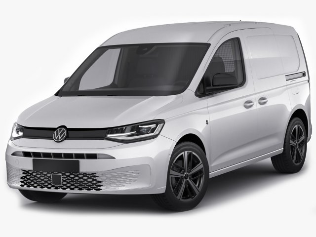 volkswagen caddy van 2021 3D Modell .c4d .max .obj .3ds .fbx .stl .blend