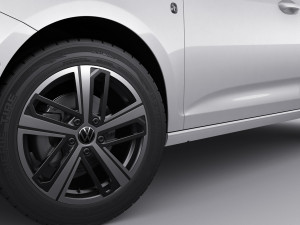volkswagen caddy van 2021 3D Modell