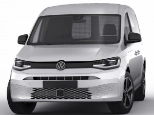 volkswagen caddy van 2021 3D Model