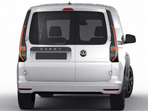 volkswagen caddy van 2021 3D Model