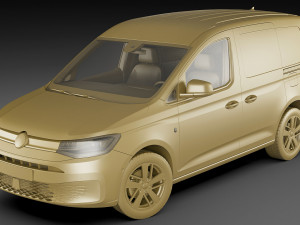 volkswagen caddy van 2021 3D Modell