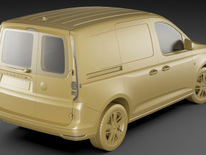 volkswagen caddy van 2021 3D Modell