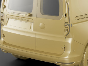 volkswagen caddy van 2021 3D Modell