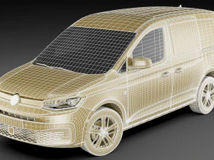 volkswagen caddy van 2021 3D Model