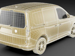 volkswagen caddy van 2021 3D Model