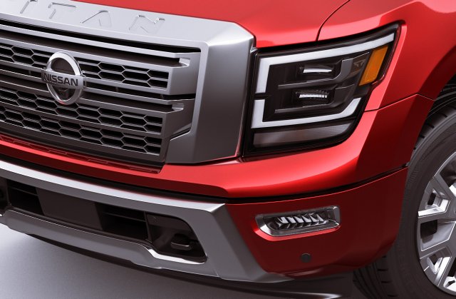 nissan titan 2020 3D in SUV 3DExport