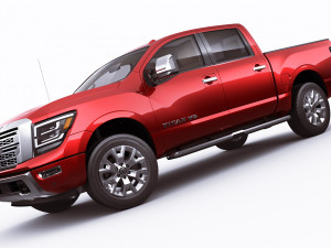 nissan titan 2020 3D Model