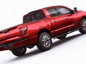 nissan titan 2020 3D Model