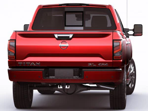 nissan titan 2020 3D Model