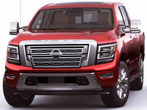 nissan titan 2020 3D Model