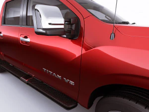 nissan titan 2020 3D Model