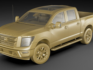 nissan titan 2020 3D Model