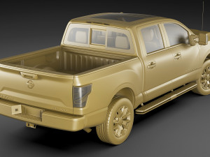 nissan titan 2020 3D Model