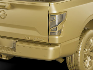 nissan titan 2020 3D Model