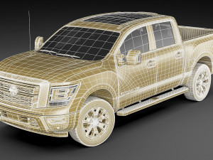 nissan titan 2020 3D Model