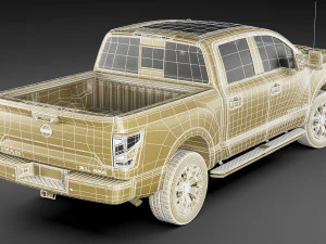 nissan titan 2020 3D Model