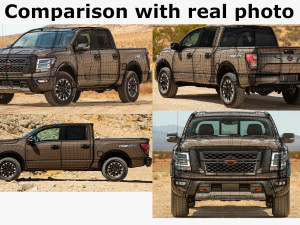 nissan titan 2020 3D Model