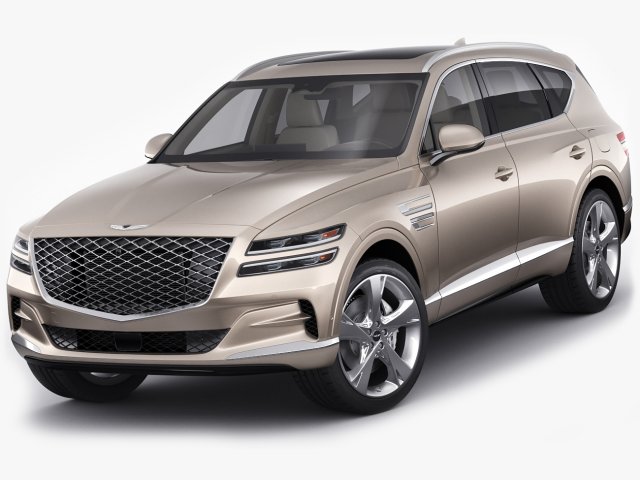 genesis gv80 2021 Model 3D .c4d .max .obj .3ds .fbx .stl .blend 