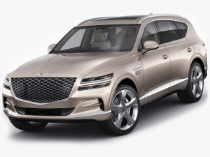 genesis gv80 2021 3D 모델