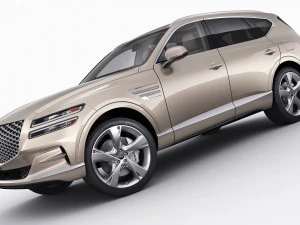genesis gv80 2021 3D Model