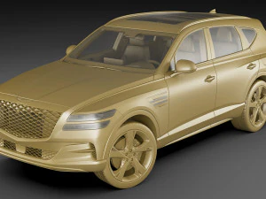 genesis gv80 2021 3D Model