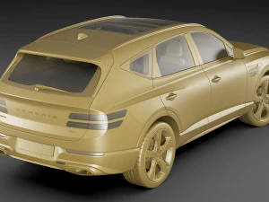 genesis gv80 2021 3D Model