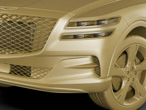 genesis gv80 2021 3D Model