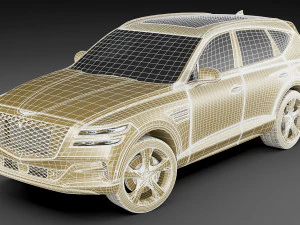 genesis gv80 2021 3D Model