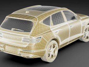 genesis gv80 2021 3D Model