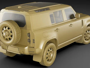 land rover defender hard top 110 and 90 3D Model