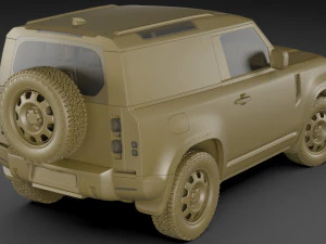 land rover defender hard top 110 and 90 3D Model