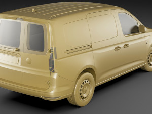 volkswagen caddy maxi van 2021 Model 3D