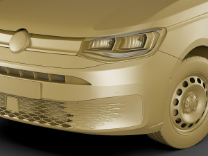 volkswagen caddy maxi van 2021 Model 3D