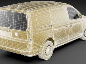 volkswagen caddy maxi van 2021 Model 3D