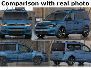volkswagen caddy maxi van 2021 Model 3D