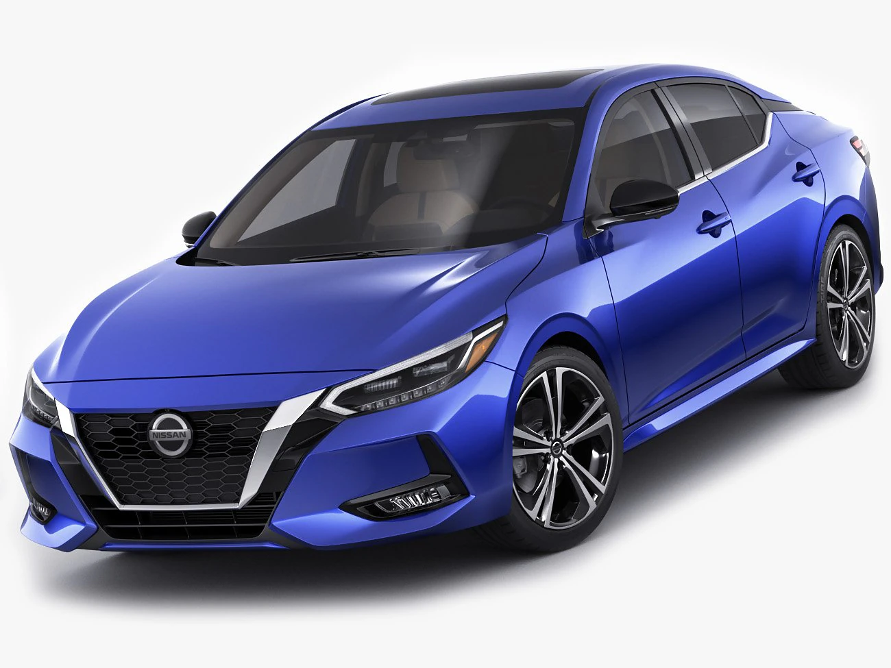 nissan sentra 2020 3D Model .c4d .max .obj .3ds .fbx .stl .blend 