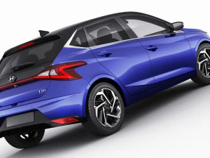 hyundai i20 2021 3D Model