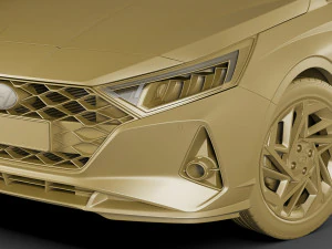 hyundai i20 2021 3D Model