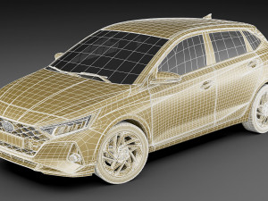 hyundai i20 2021 Model 3D