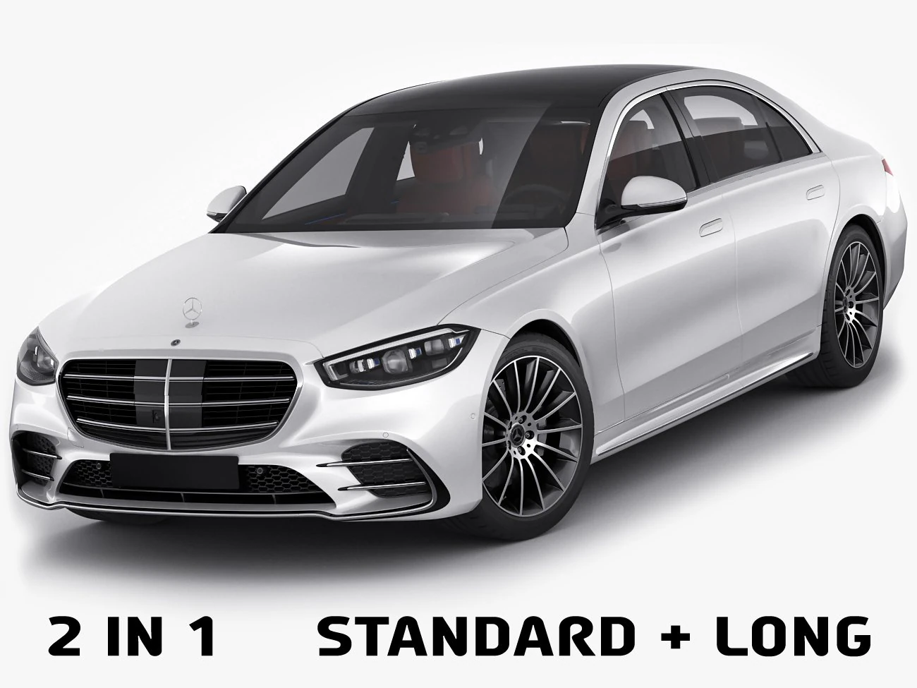 mercedes-benz classe s 2021 amg-line lwb e swb Modelo 3D .c4d .max .obj .3ds .fbx .stl .blend 