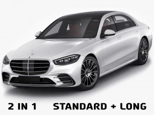 mercedes-benz classe s 2021 amg-line lwb e swb Modello 3D