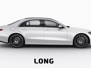 mercedes-benz s-class 2021 amg-line lwb and swb 3D 模型