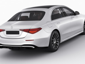 mercedes-benz s-class 2021 amg-line lwb and swb 3D 模型