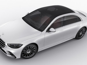 mercedes-benz s-class 2021 amg-line lwb and swb 3D 模型