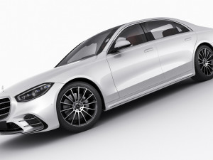 mercedes-benz s-class 2021 amg-line lwb and swb 3D 模型