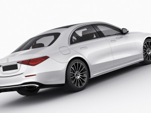 mercedes-benz s-class 2021 amg-line lwb and swb 3D 模型