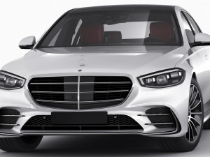 mercedes-benz s-class 2021 amg-line lwb and swb 3D 模型