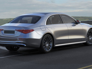 mercedes-benz s-class 2021 amg-line lwb and swb 3D 模型